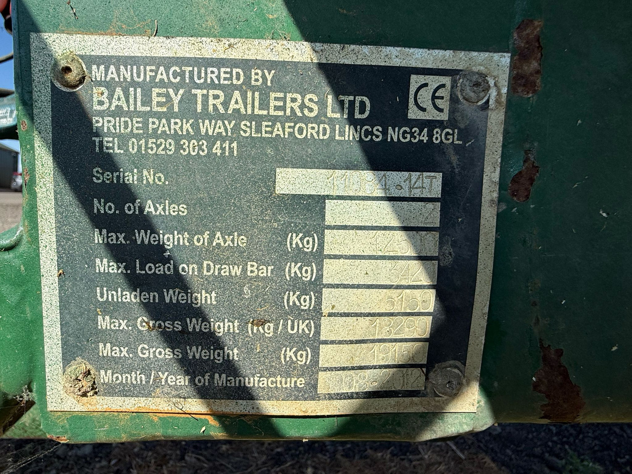 Farm trailer Bailey TB14 Trailer: picture 7