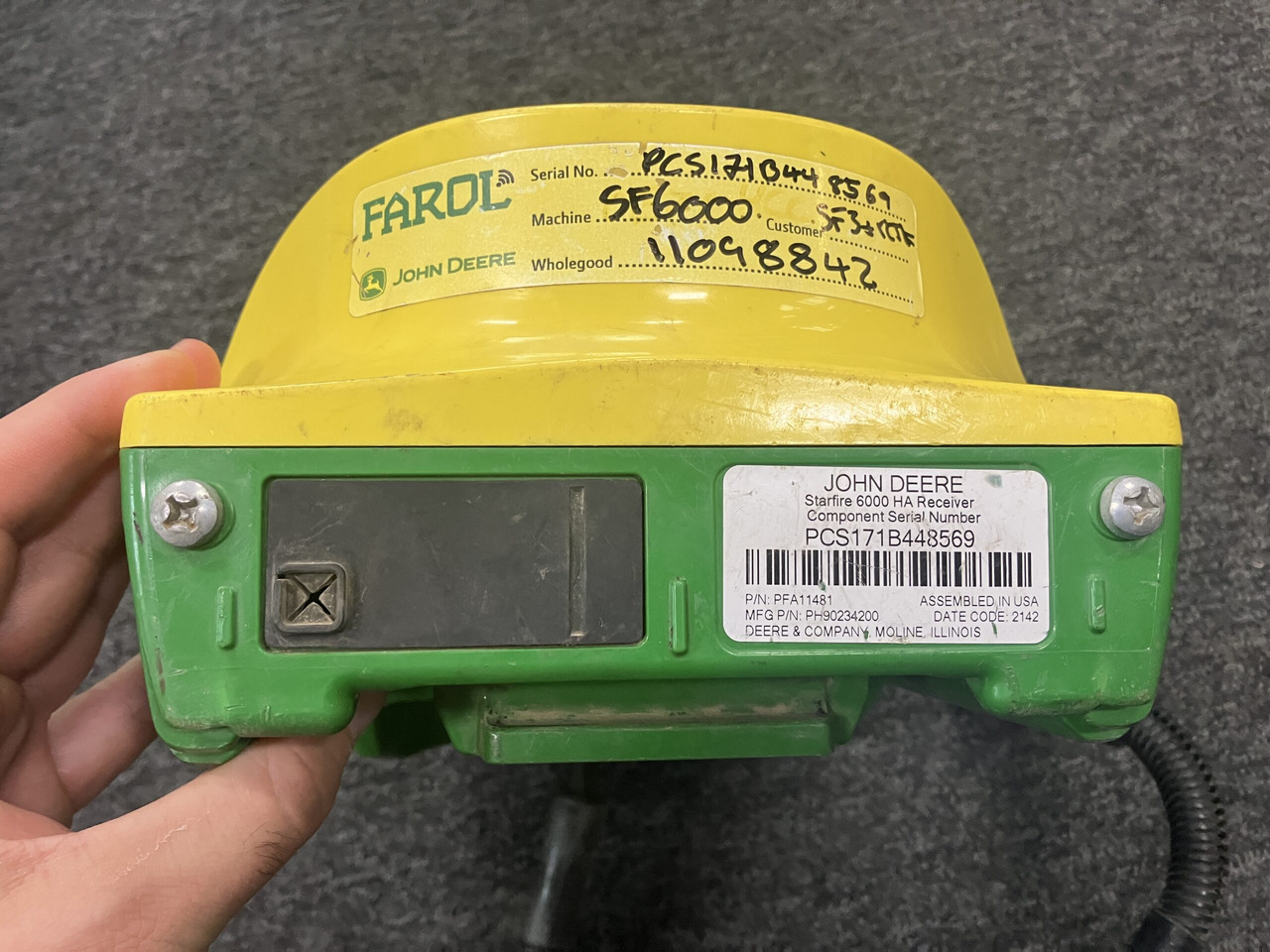 John Deere SF6000 SF3/RTK Ready - Navigation system for Agricultural machinery: picture 5 John Deere SF6000 SF3/RTK Ready - Navigation system for Agricultural machinery: picture 5