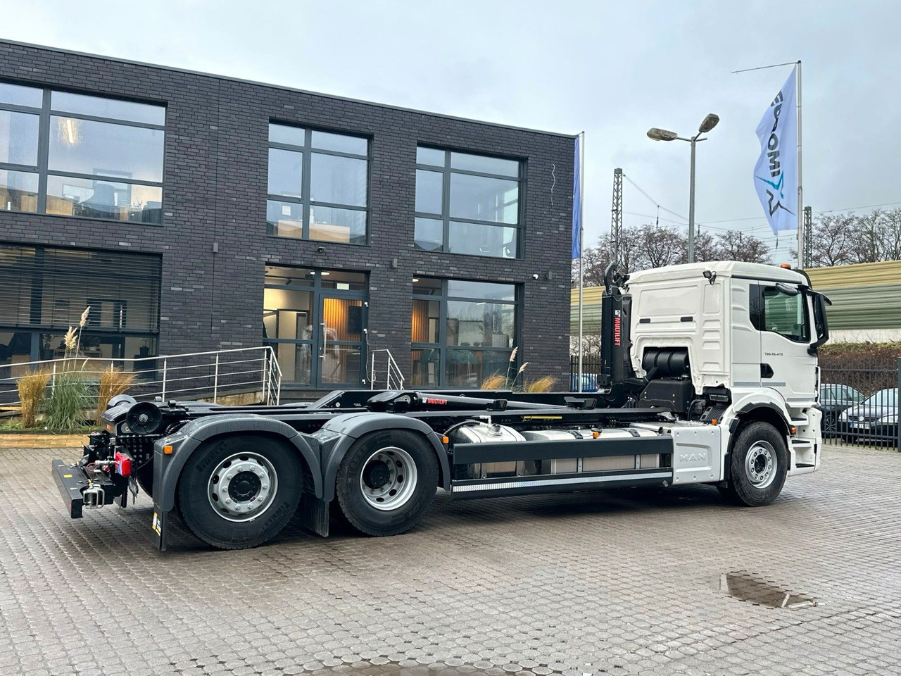Hook lift truck, Crane truck MAN TGS 26.470 6x2 Retarder MulitLift 21S59: picture 18