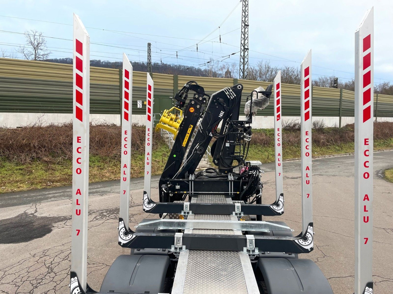 Timber truck, Crane truck MAN TGS 33.510 6X4 BB Euro6e LogLift 165Z: picture 12