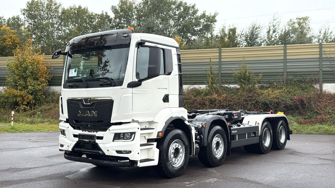 MAN TGS 35.480 8x4 Euro6e Hiab MultLift Abrollkipper - Hook lift truck, Crane truck: picture 1 MAN TGS 35.480 8x4 Euro6e Hiab MultLift Abrollkipper - Hook lift truck, Crane truck: picture 1