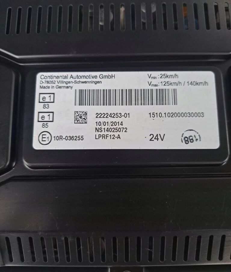 RENAULT ZEGARY LICZNIKI AUTOMAT RENAULT GAMA T RANGE 22224253 - Dashboard for Truck: picture 2 RENAULT ZEGARY LICZNIKI AUTOMAT RENAULT GAMA T RANGE 22224253 - Dashboard for Truck: picture 2