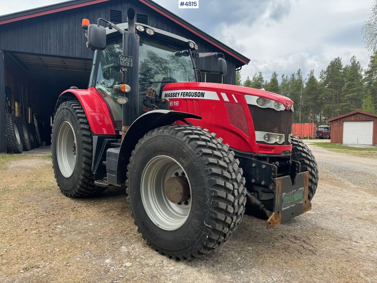 2013 Massey Ferguson 7616 w/ front loader, bucket pallet forks and 2 sets of wheels. WATCH VIDEO - Farm tractor: picture 1 2013 Massey Ferguson 7616 w/ front loader, bucket pallet forks and 2 sets of wheels. WATCH VIDEO - Farm tractor: picture 1