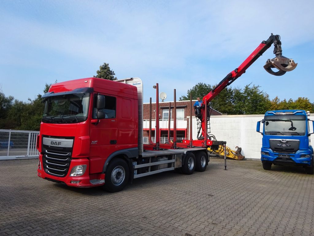 DAF XF 510 + EPSILON M120Z Holzheckladekran +Greifer - Timber truck, Crane truck: picture 1 DAF XF 510 + EPSILON M120Z Holzheckladekran +Greifer - Timber truck, Crane truck: picture 1