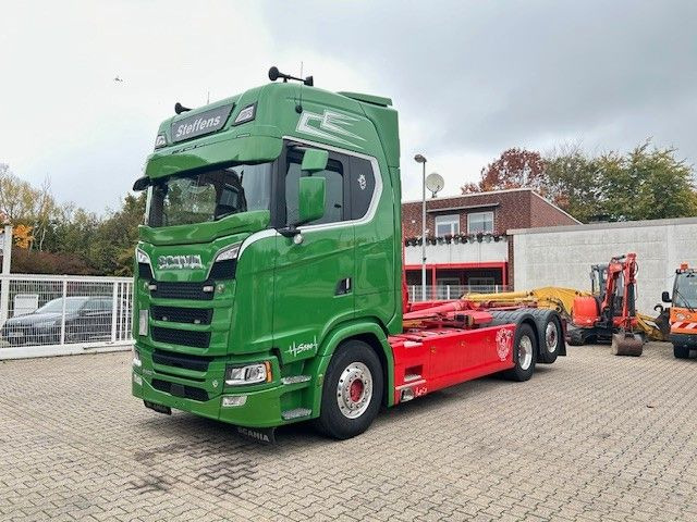Scania S580 V8 MEILLER Abroller  mit Lift+Lenkachse 6x2 - Hook lift truck: picture 3 Scania S580 V8 MEILLER Abroller  mit Lift+Lenkachse 6x2 - Hook lift truck: picture 3