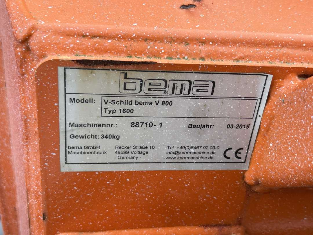 2019 V plog fra Bema V-Schild Bema V800 - Attachment for Construction machinery: picture 5 2019 V plog fra Bema V-Schild Bema V800 - Attachment for Construction machinery: picture 5