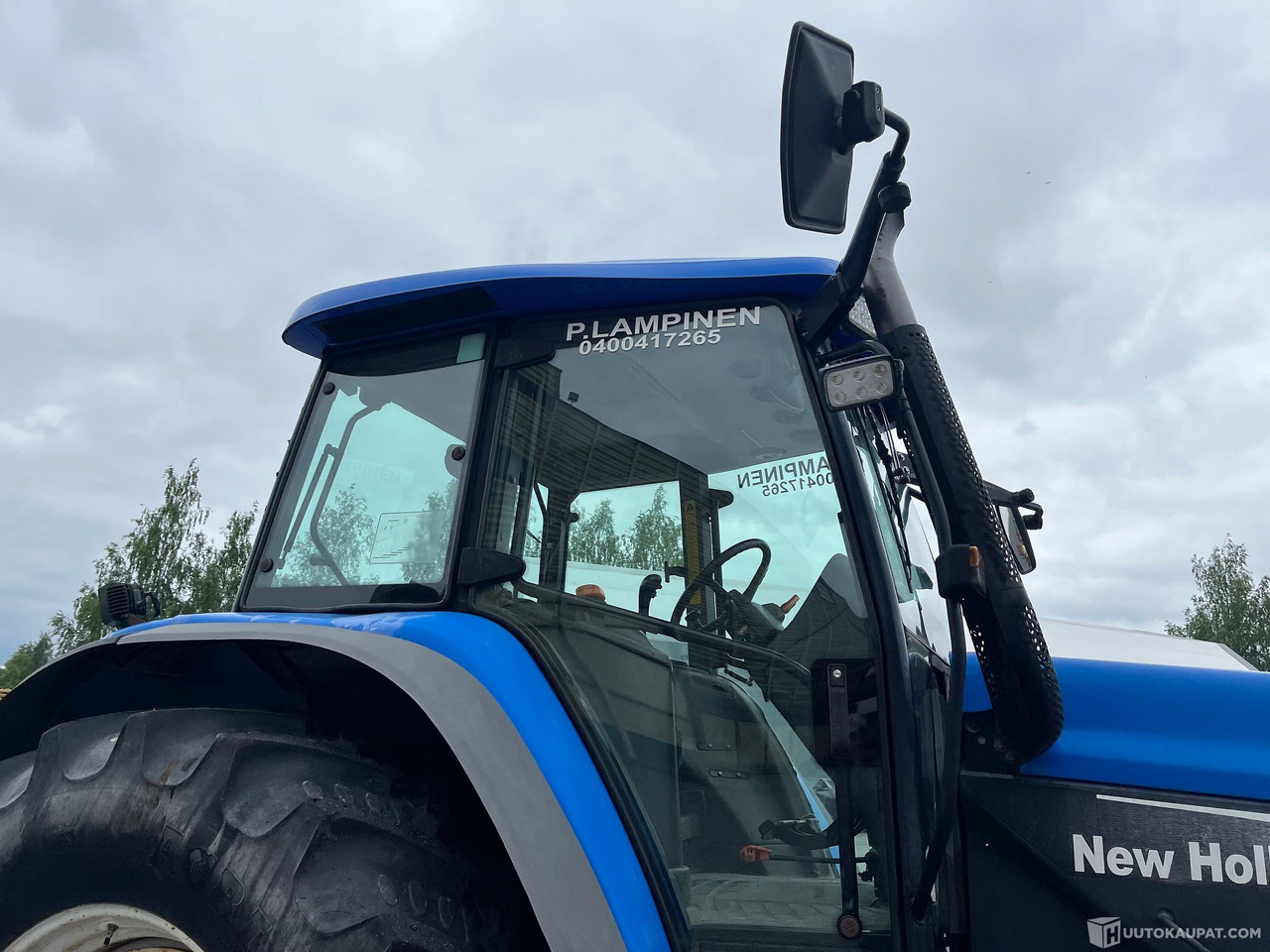 Agricultural machinery New Holland TM155, traktori etunostolaitteeella, 2004,, Salo: picture 17