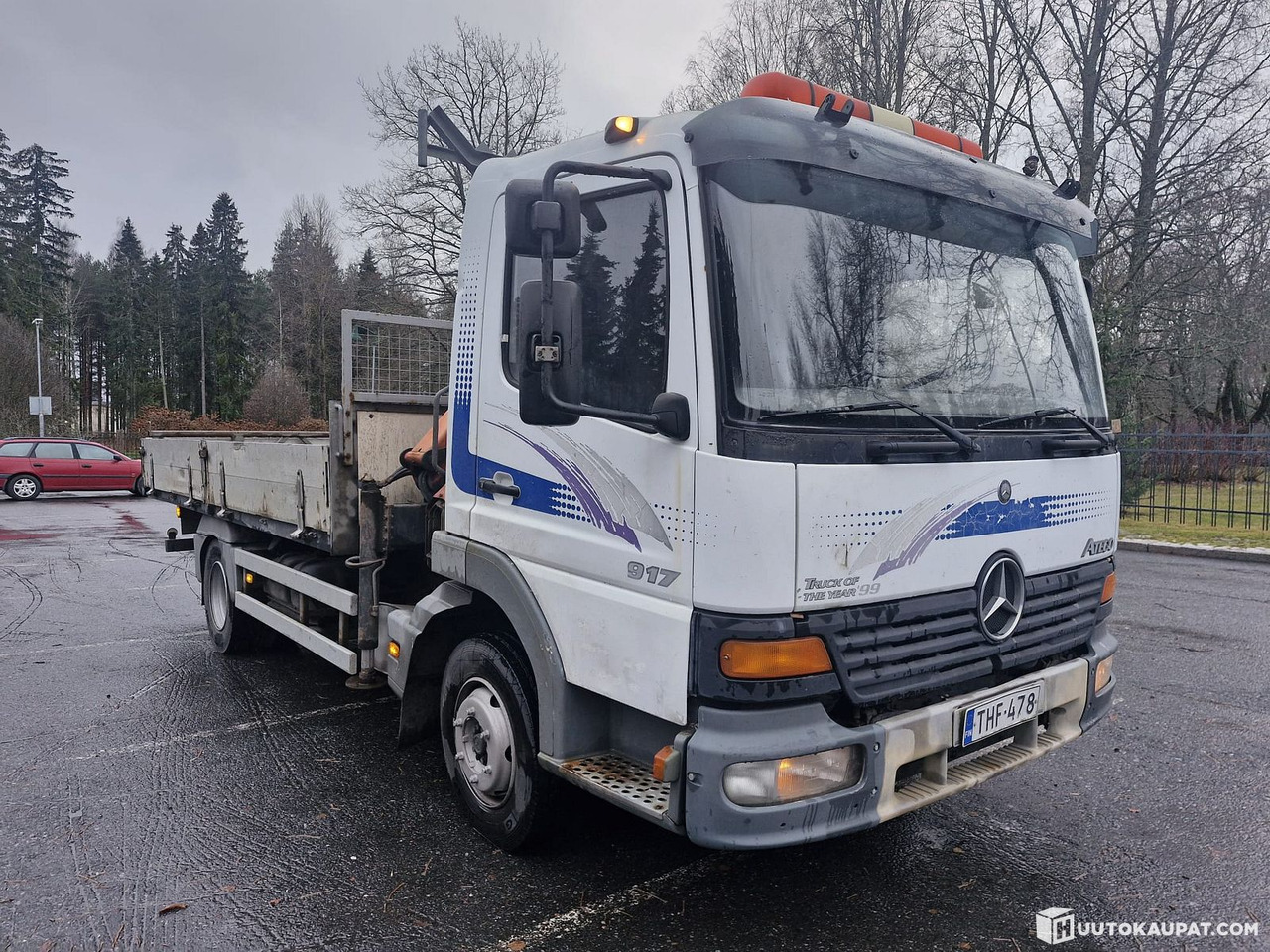 Mercedes-Benz Atego Palfingerillä, 1999, Tampere - Dropside/ Flatbed truck, Crane truck: picture 3 Mercedes-Benz Atego Palfingerillä, 1999, Tampere - Dropside/ Flatbed truck, Crane truck: picture 3