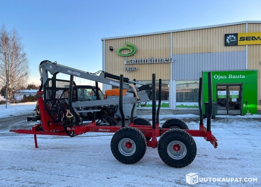 Weimer WE 6700 WE 10 forestry trailer package, 2016, Ylivieska - Forestry trailer: picture 1 Weimer WE 6700 WE 10 forestry trailer package, 2016, Ylivieska - Forestry trailer: picture 1