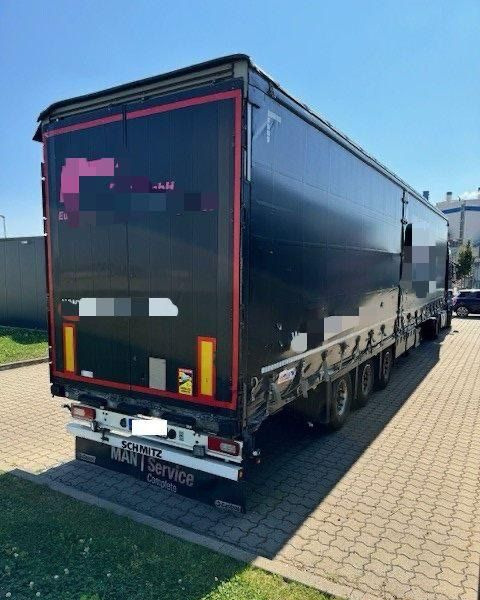 Schmitz Cargobull MEGA MULDA z Niemiec UNIKAT GABARYT pod plandeką / OŚ PODNOSZONA / ładne opony / od pierwszego właściciela / POSZERZANA / OKAZJA / RSAB - Curtainsider semi-trailer: picture 3 Schmitz Cargobull MEGA MULDA z Niemiec UNIKAT GABARYT pod plandeką / OŚ PODNOSZONA / ładne opony / od pierwszego właściciela / POSZERZANA / OKAZJA / RSAB - Curtainsider semi-trailer: picture 3