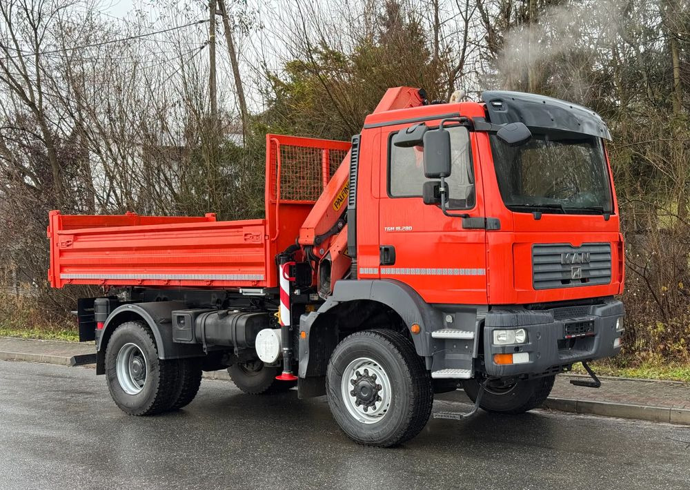 MAN * TGM 18-280 MAN 4x4 HDS Palfinger PK10500 * Kiper Wywrotka * Bardzo Dobry Stan - Tipper: picture 2 MAN * TGM 18-280 MAN 4x4 HDS Palfinger PK10500 * Kiper Wywrotka * Bardzo Dobry Stan - Tipper: picture 2