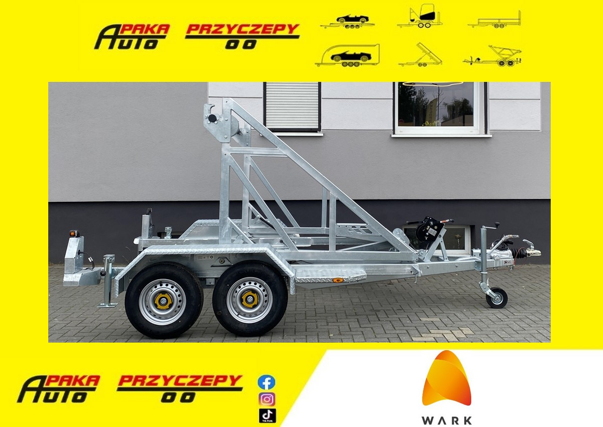 PRZYCZEPA WARK KABLOWA POD BĘBEN KABLOWY DMC 2700KG / WARK Cable Trailer for Cable Drum DMC 2700KG - Cable drum trailer: picture 1 PRZYCZEPA WARK KABLOWA POD BĘBEN KABLOWY DMC 2700KG / WARK Cable Trailer for Cable Drum DMC 2700KG - Cable drum trailer: picture 1