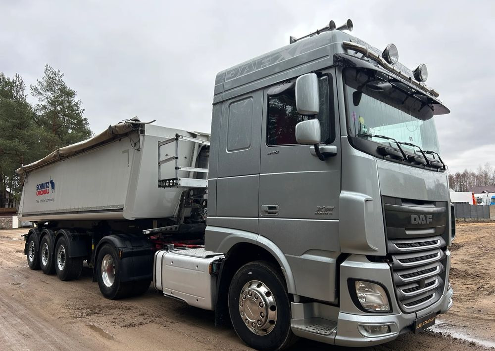 DAF XF 106 440 KM ALCOA / RETARDER / HYDRAULIKA + SCHMITZ WYWROTKA ŻWIRÓWKA ZESTAW !! - Tractor unit: picture 1 DAF XF 106 440 KM ALCOA / RETARDER / HYDRAULIKA + SCHMITZ WYWROTKA ŻWIRÓWKA ZESTAW !! - Tractor unit: picture 1
