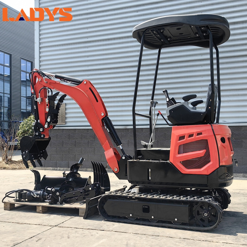 LADYS Mini Excavator Digger Miniexcavadora EPA Kubota Engine Chinese LADYS DY18 Mini Excavator For Sale With Mini Excavator Attachment Set - Mini excavator: picture 1 LADYS Mini Excavator Digger Miniexcavadora EPA Kubota Engine Chinese LADYS DY18 Mini Excavator For Sale With Mini Excavator Attachment Set - Mini excavator: picture 1