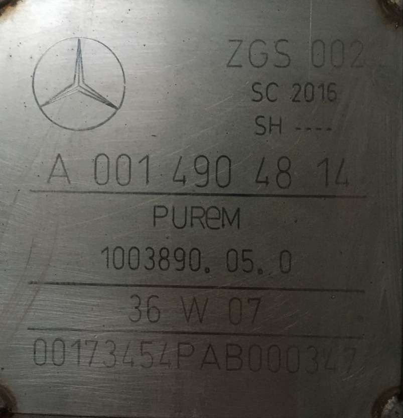 Mercedes-Benz Partikelfilter Mercedes Citaro A0014904814 Endschalldämpfer KAT ZG - Spare parts for Bus: picture 2 Mercedes-Benz Partikelfilter Mercedes Citaro A0014904814 Endschalldämpfer KAT ZG - Spare parts for Bus: picture 2