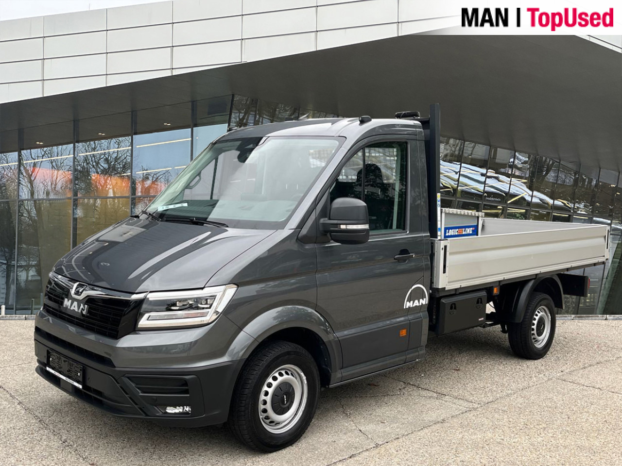 MAN TGE 3.140 4X2F SB, Automatic, Flat bed Klima ZV - Open body delivery van: picture 1 MAN TGE 3.140 4X2F SB, Automatic, Flat bed Klima ZV - Open body delivery van: picture 1