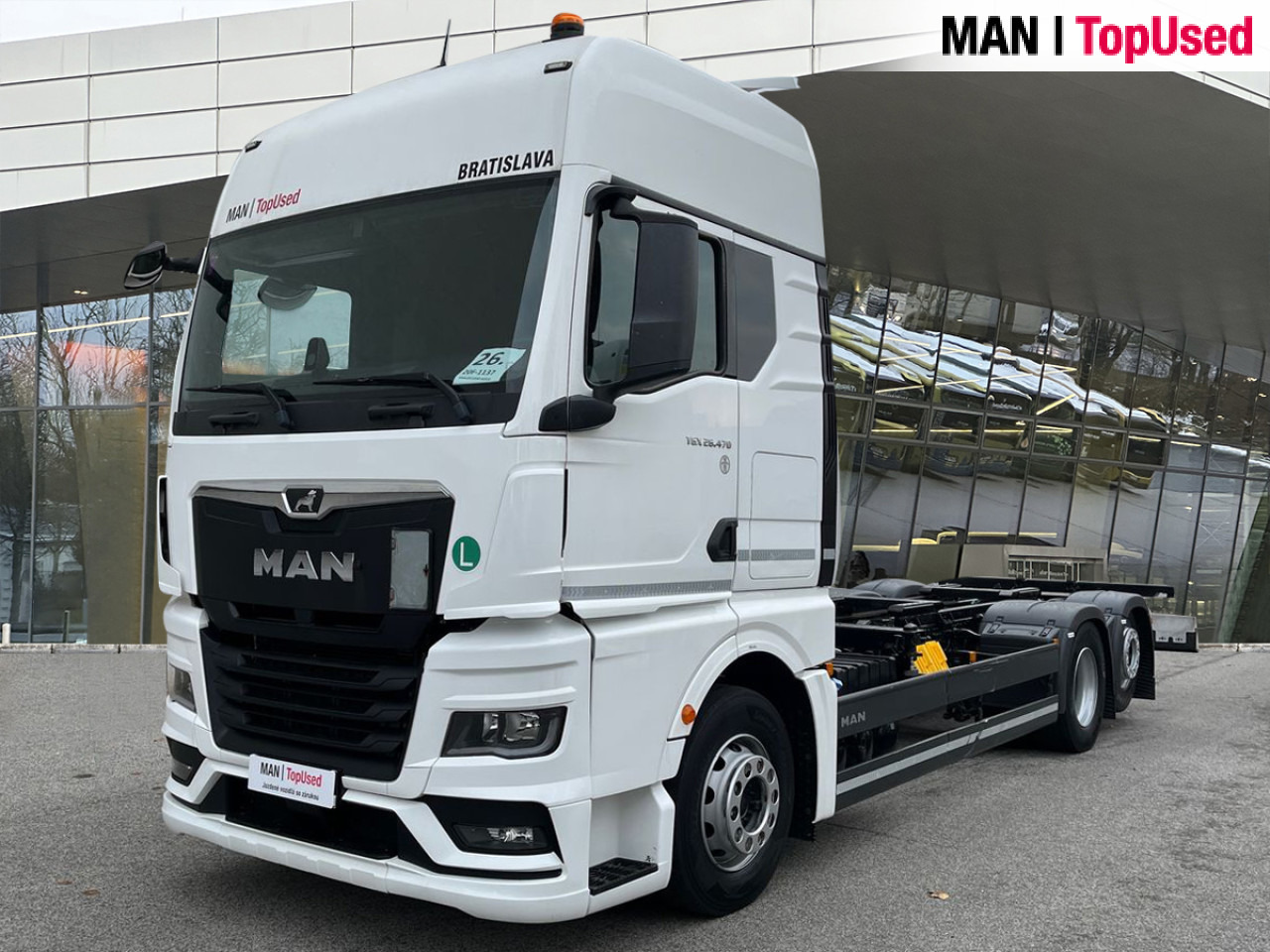 Container transporter/ Swap body truck MAN TGX 26.470 6x2-2 LL CH Retarder Klima AHK ZV: picture 9