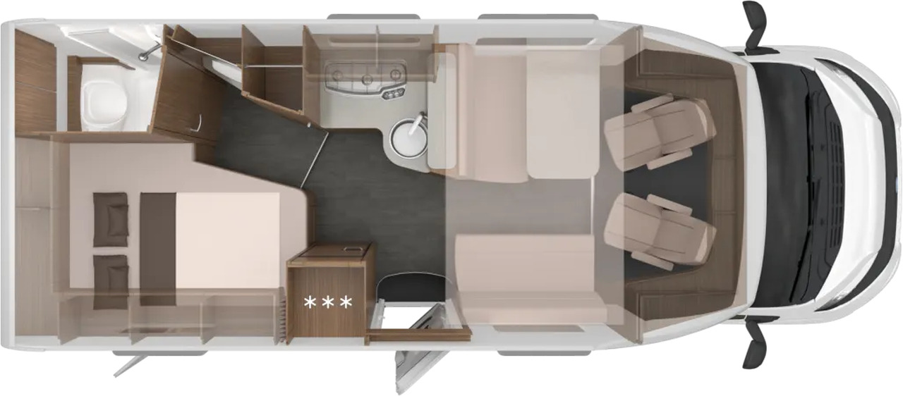 Wohnmobil Knaus L!VE WAVE 650 MF - Semi-integrated motorhome: picture 2 Wohnmobil Knaus L!VE WAVE 650 MF - Semi-integrated motorhome: picture 2
