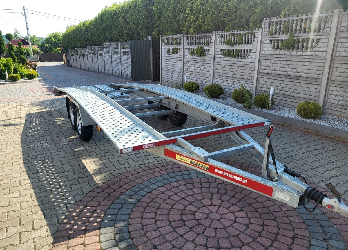 Autotransporter trailer GEWE DMC 270kg długa 5m nowa nie używana Dmc Stan Idealny nowy: picture 17
