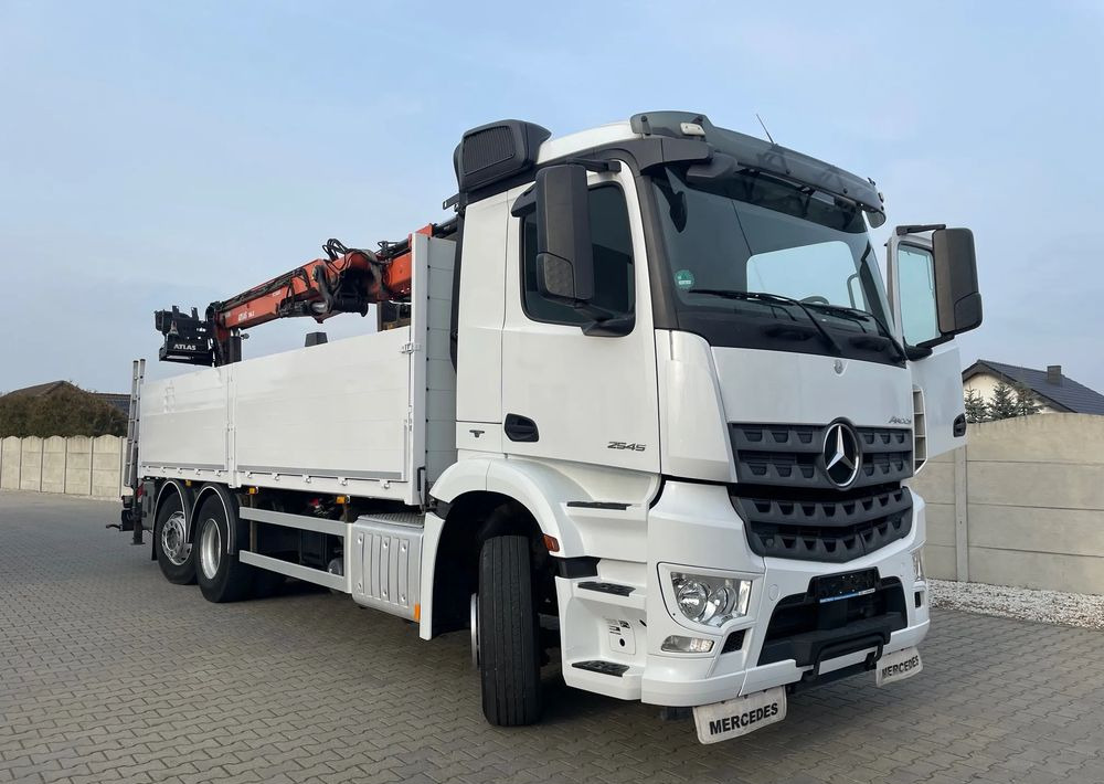 Dropside/ Flatbed truck Mercedes-Benz Arocs 2545, HDS ATLAS 186.3 - PILOT: picture 15