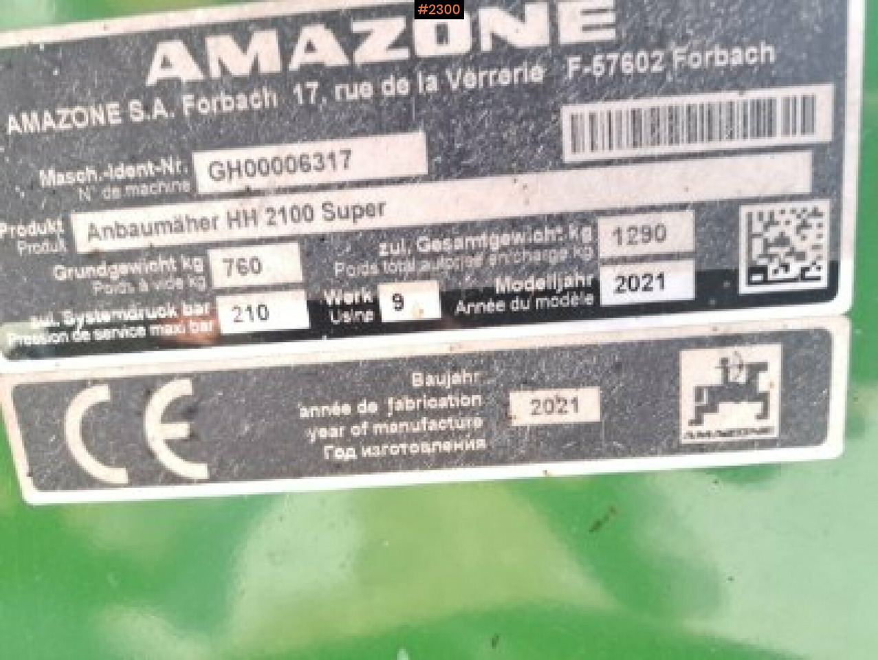 Horsemanure Collector Amazone Horsehopper Smartcut 2100 - Soil tillage equipment: picture 5 Horsemanure Collector Amazone Horsehopper Smartcut 2100 - Soil tillage equipment: picture 5