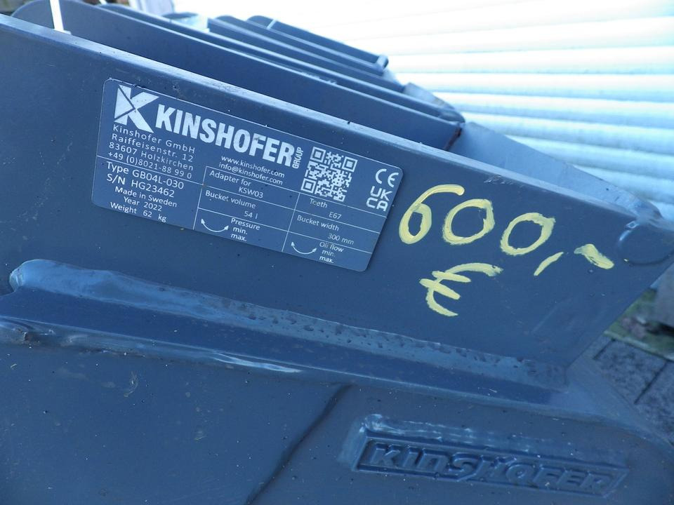 Kinshofer Tieflöffel MS03 300 mm GÜNSTIG - Excavator bucket: picture 5 Kinshofer Tieflöffel MS03 300 mm GÜNSTIG - Excavator bucket: picture 5
