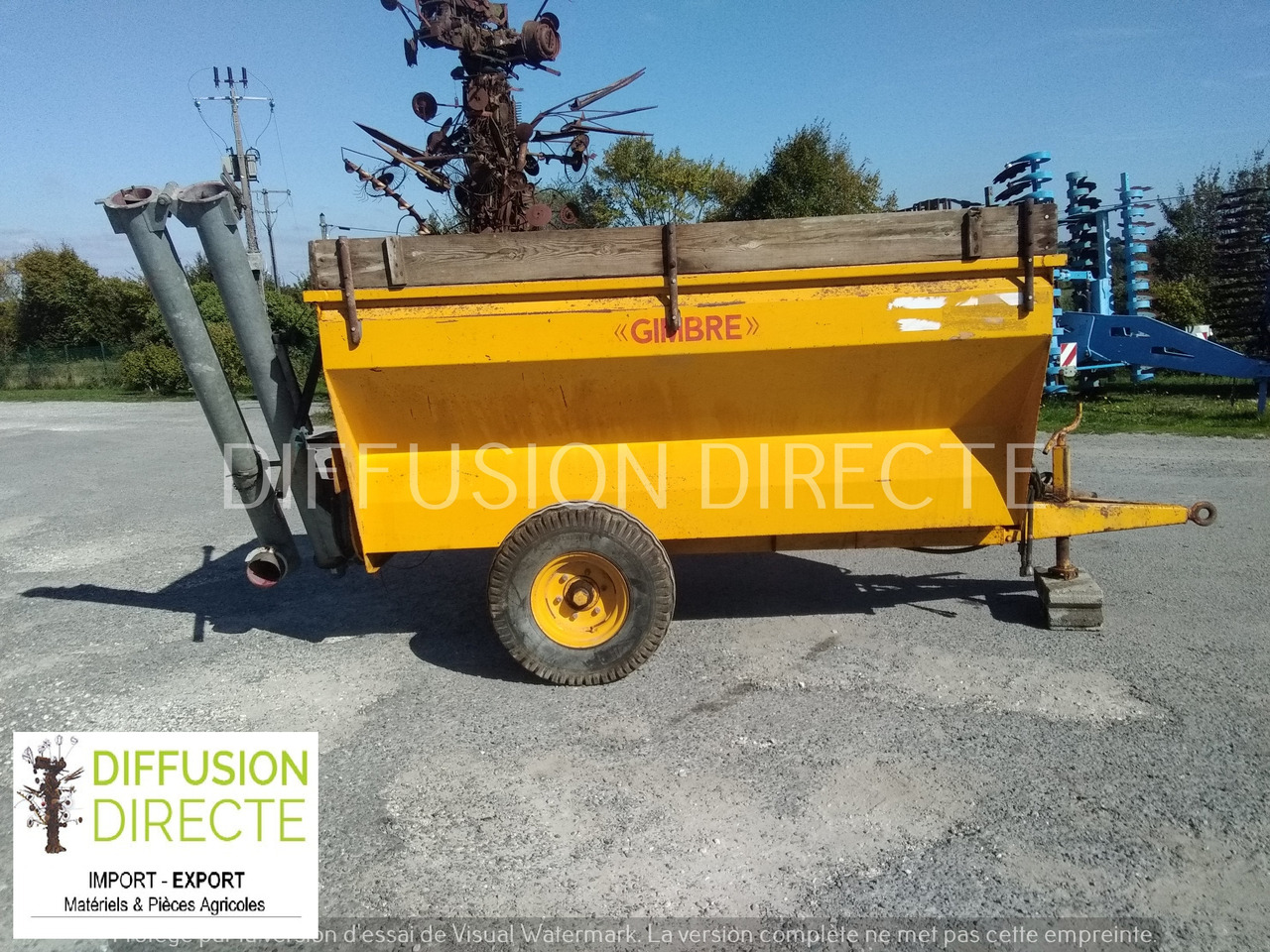 GIMBRE TOMBEREAU 4000 - Tipper trailer: picture 1 GIMBRE TOMBEREAU 4000 - Tipper trailer: picture 1