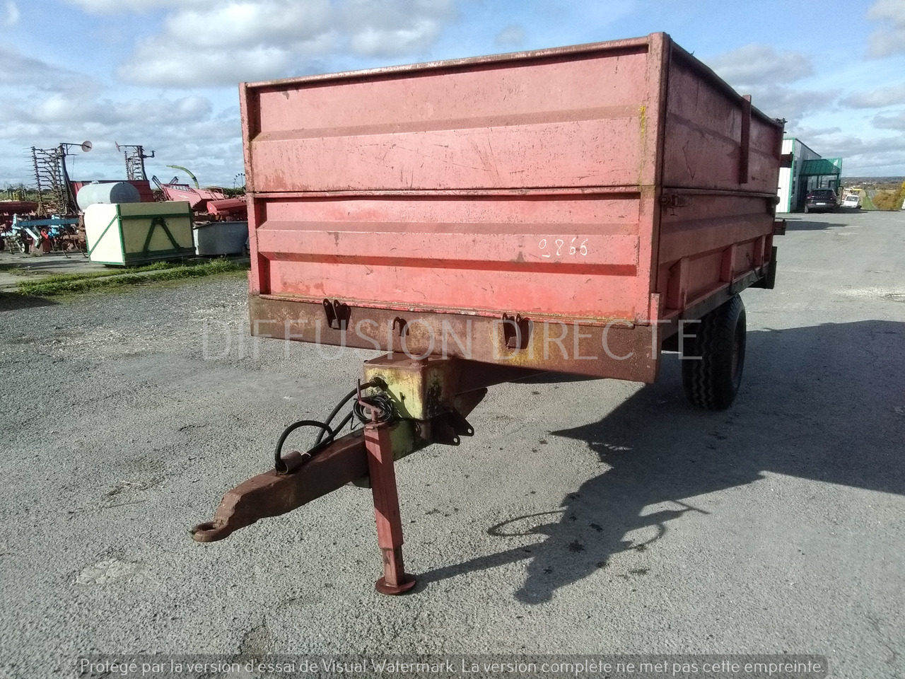 GOYER-CEMA BENNE AGRICOLE 49 - Dropside/ Flatbed trailer: picture 3 GOYER-CEMA BENNE AGRICOLE 49 - Dropside/ Flatbed trailer: picture 3