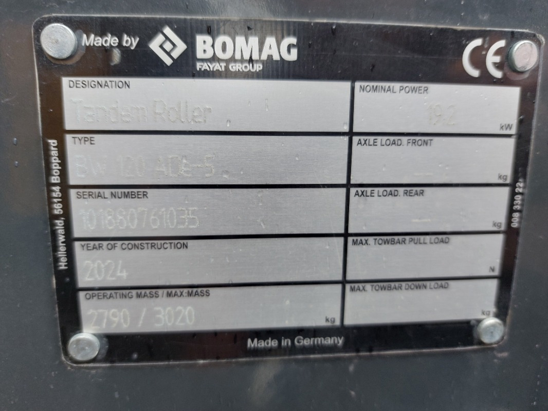 BOMAG DE BW 120 ADe-5 - Roller: picture 2 BOMAG DE BW 120 ADe-5 - Roller: picture 2
