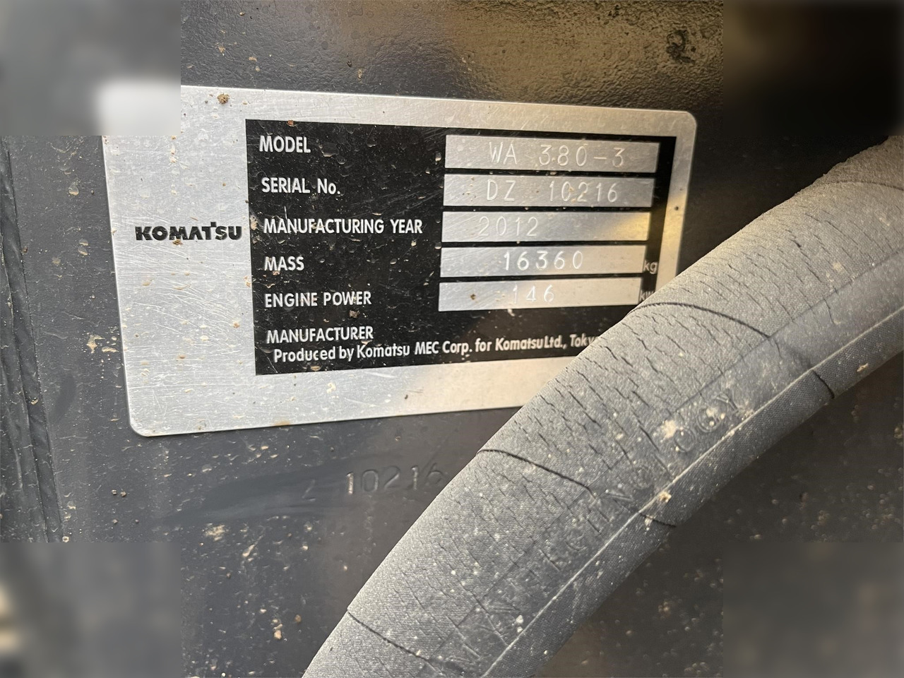 KOMATSU WA380-3 - Wheel loader: picture 4 KOMATSU WA380-3 - Wheel loader: picture 4