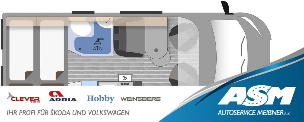 Clever Celebration 600 MJ24*AHK*MARKISE*ACC*R-KAM*RADIO - Camper van: picture 1 Clever Celebration 600 MJ24*AHK*MARKISE*ACC*R-KAM*RADIO - Camper van: picture 1