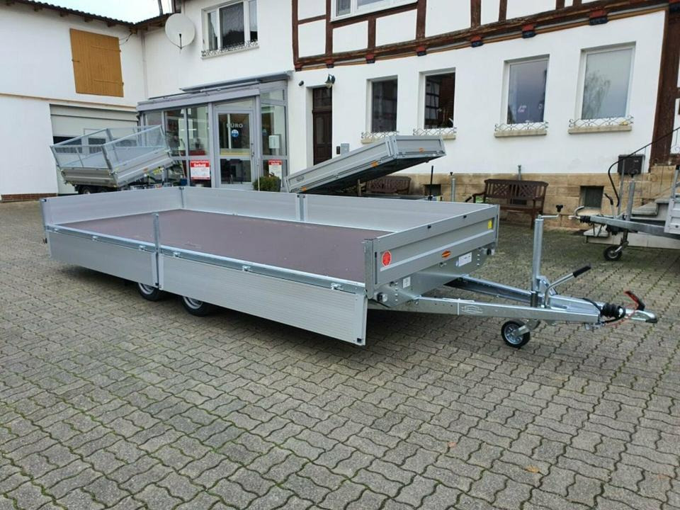 Böckmann HL-AL 5121/35 F ECO Hochlader PKW-Anhänger 3,5t - Dropside/ Flatbed trailer: picture 1 Böckmann HL-AL 5121/35 F ECO Hochlader PKW-Anhänger 3,5t - Dropside/ Flatbed trailer: picture 1