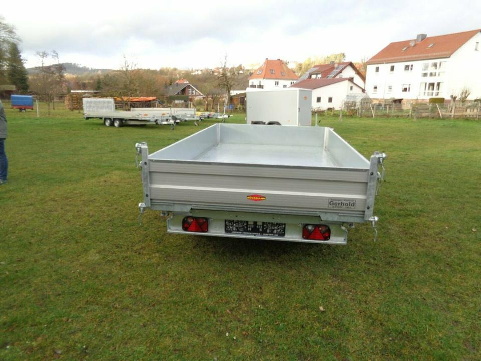 Böckmann PKW-Anhänger E-Pumpe Dreiseitenkipper 2,7 to Blechcover - Tipper trailer: picture 3 Böckmann PKW-Anhänger E-Pumpe Dreiseitenkipper 2,7 to Blechcover - Tipper trailer: picture 3
