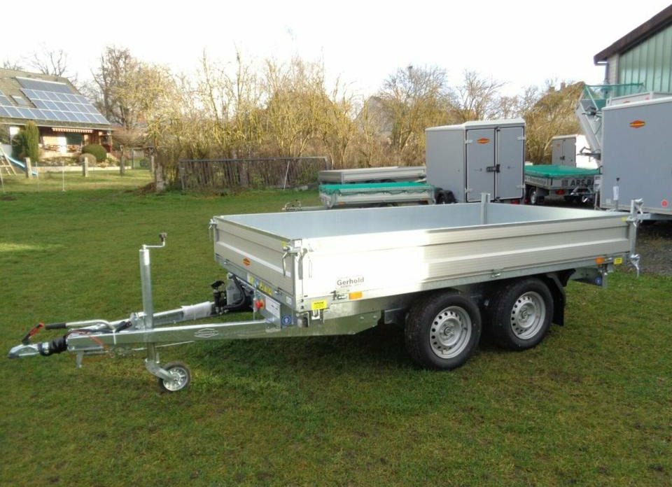 Böckmann PKW-Anhänger E-Pumpe Dreiseitenkipper 2,7 to Blechcover - Tipper trailer: picture 2 Böckmann PKW-Anhänger E-Pumpe Dreiseitenkipper 2,7 to Blechcover - Tipper trailer: picture 2