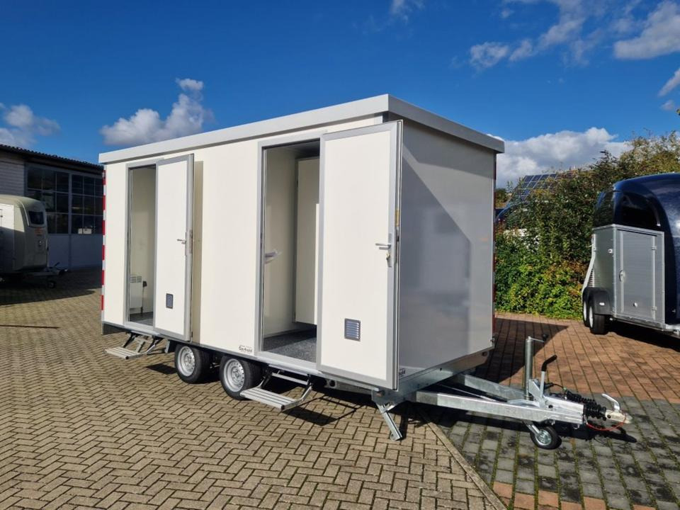 Toilettenwagen Sanitär-Anhänger WC Wagen 3xD, 1xH+3U - Construction container, Trailer: picture 1 Toilettenwagen Sanitär-Anhänger WC Wagen 3xD, 1xH+3U - Construction container, Trailer: picture 1