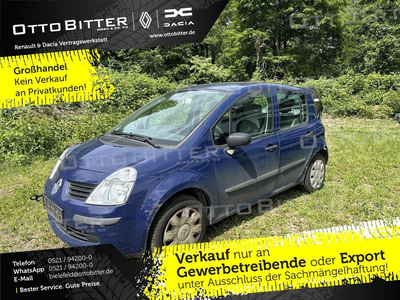 Renault Modus 1.2 Avantage +MOTOR OHNE FUNKTION+ - Sedan: picture 1 Renault Modus 1.2 Avantage +MOTOR OHNE FUNKTION+ - Sedan: picture 1