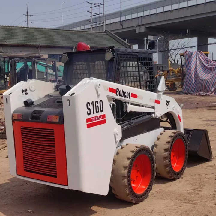 Used Bob Cat Bob Cat S160 Used Mini Skid Steer Wheel Loader Multifunctional Track Loaders Bobcat S160 2.7 Ton - Skid steer loader: picture 4 Used Bob Cat Bob Cat S160 Used Mini Skid Steer Wheel Loader Multifunctional Track Loaders Bobcat S160 2.7 Ton - Skid steer loader: picture 4