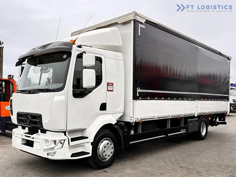 Curtainsider truck Renault Midlum 250 Renault D 250 / AUTOMATIC / 4X2 / 18 PALLETS / TAIL LIFT / SIDE BOARDS / curtainsider truck: picture 1
