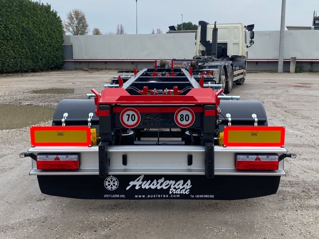 AUSTERAS RIMORCHIO NUOVO AUSTERAS SCARRABILE PNEUMATICO - Roll-off/ Skip trailer: picture 3 AUSTERAS RIMORCHIO NUOVO AUSTERAS SCARRABILE PNEUMATICO - Roll-off/ Skip trailer: picture 3