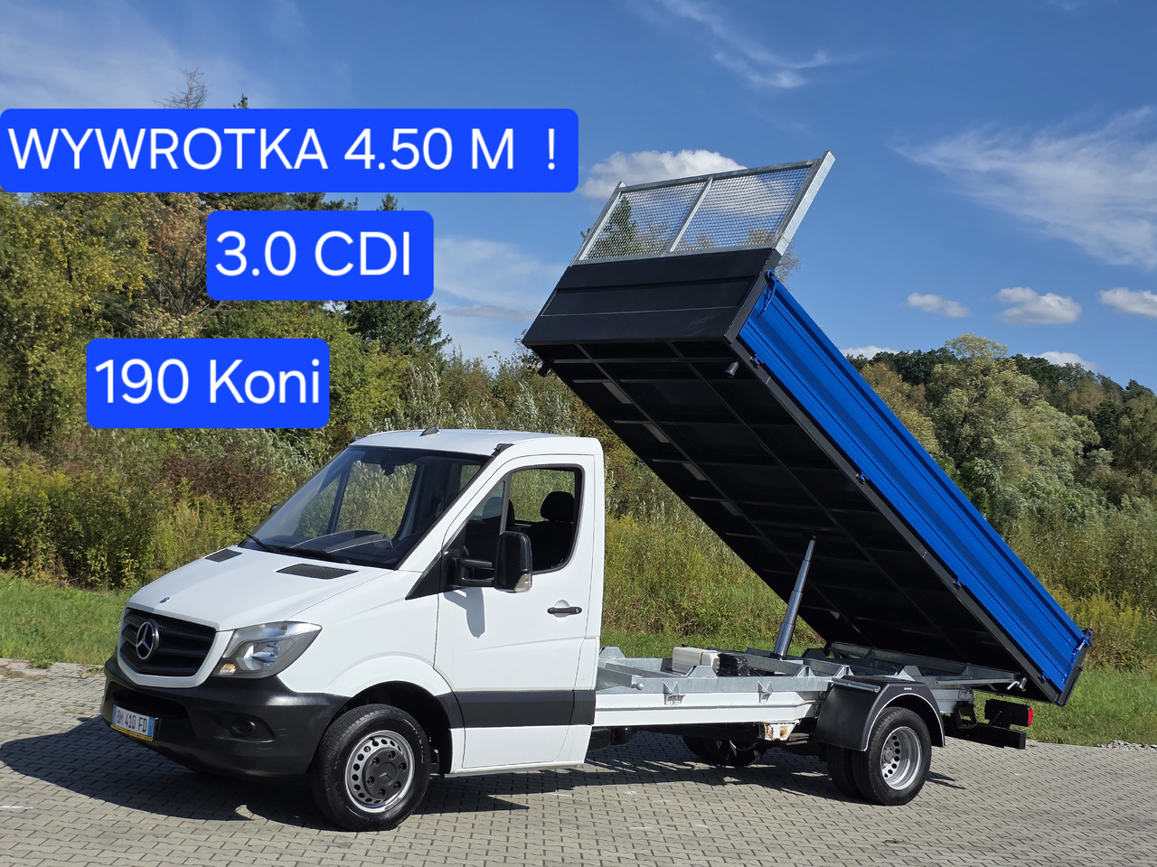 MERCEDES-BENZ Sprinter 419 CDI Wywrotka 4.50 M ! Kiper 3-Stronny ! Klima ! 3.0 CDI  * 190 Km ! - Tipper van: picture 1 MERCEDES-BENZ Sprinter 419 CDI Wywrotka 4.50 M ! Kiper 3-Stronny ! Klima ! 3.0 CDI  * 190 Km ! - Tipper van: picture 1