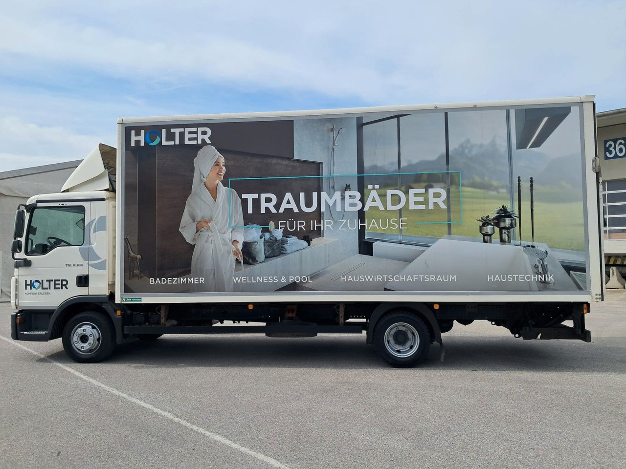 MAN TGL 8.180 Koffer mit LBW | Klima | Diff. | Tempo - Box truck: picture 3 MAN TGL 8.180 Koffer mit LBW | Klima | Diff. | Tempo - Box truck: picture 3