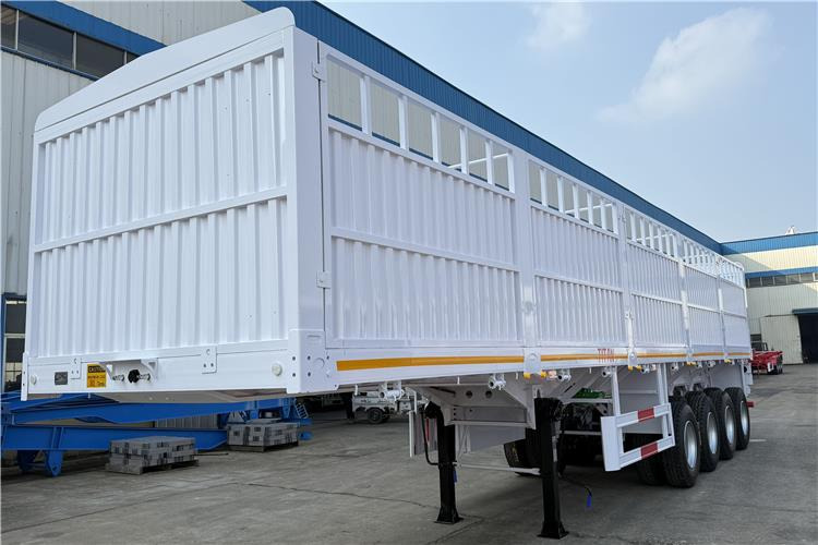 TITAN 4 Axle 80 Ton Fence Cargo Truck Trailer for Sale in Nigeria - Livestock semi-trailer: picture 4 TITAN 4 Axle 80 Ton Fence Cargo Truck Trailer for Sale in Nigeria - Livestock semi-trailer: picture 4