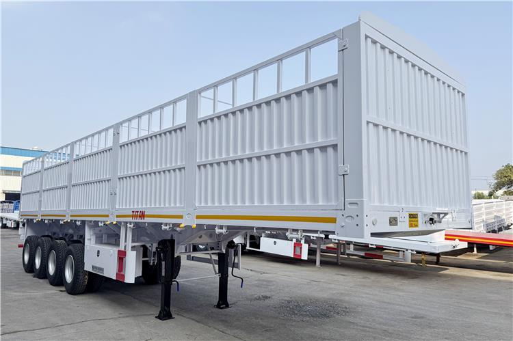 TITAN 4 Axle 80 Ton Fence Cargo Truck Trailer for Sale in Nigeria - Livestock semi-trailer: picture 1 TITAN 4 Axle 80 Ton Fence Cargo Truck Trailer for Sale in Nigeria - Livestock semi-trailer: picture 1