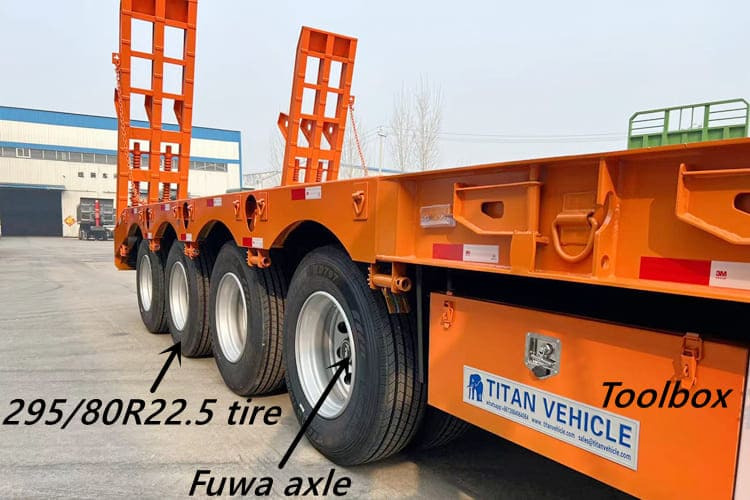 TITAN 4 Axle Lowbed Truck for Sale in Ghana - Low loader semi-trailer: picture 4 TITAN 4 Axle Lowbed Truck for Sale in Ghana - Low loader semi-trailer: picture 4