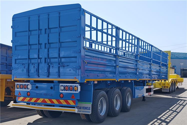 TITAN 60 Ton Fence Cargo Semi Trailer for Sale in Tanzania - Livestock semi-trailer: picture 1 TITAN 60 Ton Fence Cargo Semi Trailer for Sale in Tanzania - Livestock semi-trailer: picture 1