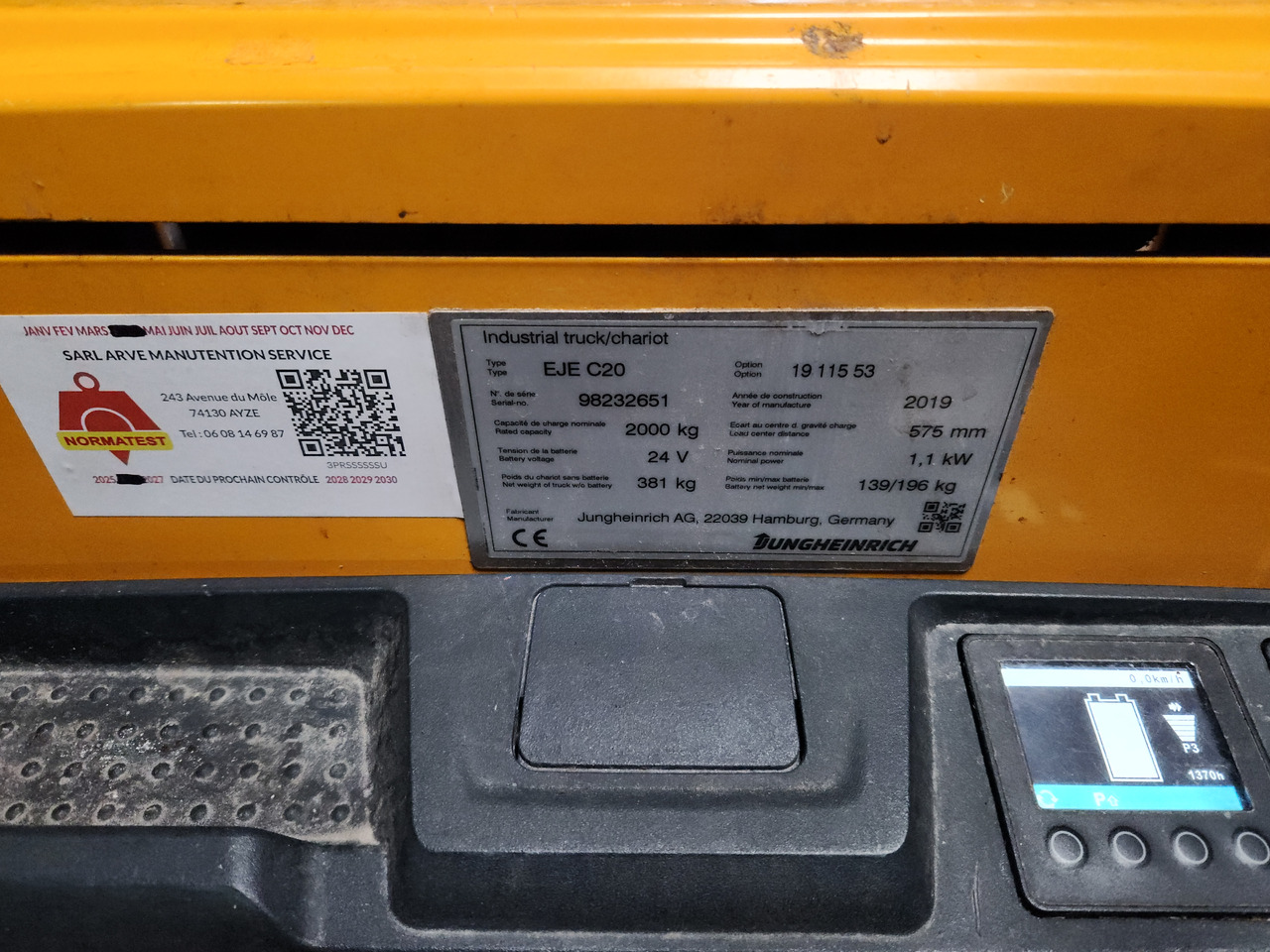 JUNGHEINRICH EJEC20 - Pallet truck: picture 1 JUNGHEINRICH EJEC20 - Pallet truck: picture 1