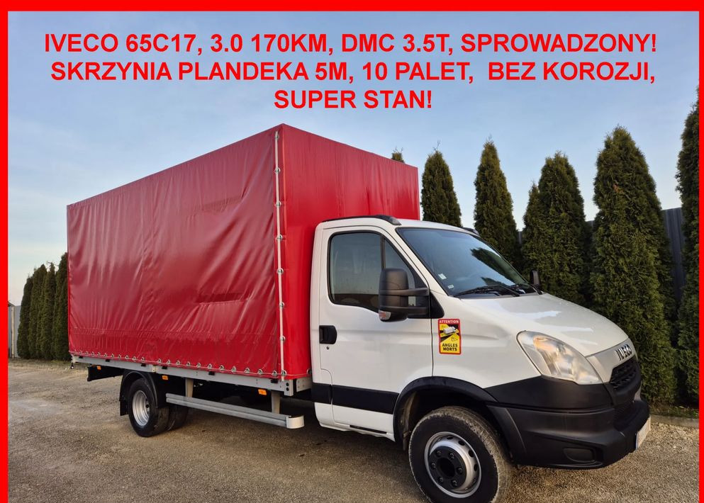 Iveco 65C17 3.0 170KM/ DMC 3.5T/ Burto Plandeka 10 palet/ - Open body delivery van: picture 1 Iveco 65C17 3.0 170KM/ DMC 3.5T/ Burto Plandeka 10 palet/ - Open body delivery van: picture 1