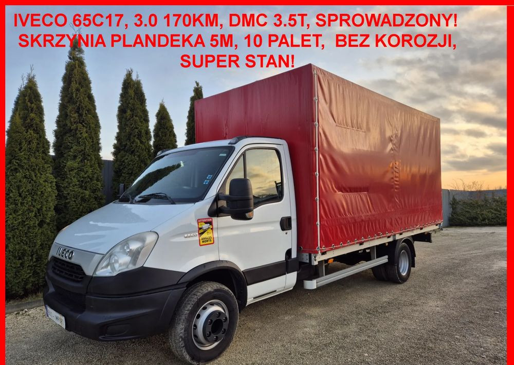 Iveco 65C17 3.0 170KM/ DMC 3.5T/ Burto Plandeka 10 palet/ - Open body delivery van: picture 2 Iveco 65C17 3.0 170KM/ DMC 3.5T/ Burto Plandeka 10 palet/ - Open body delivery van: picture 2