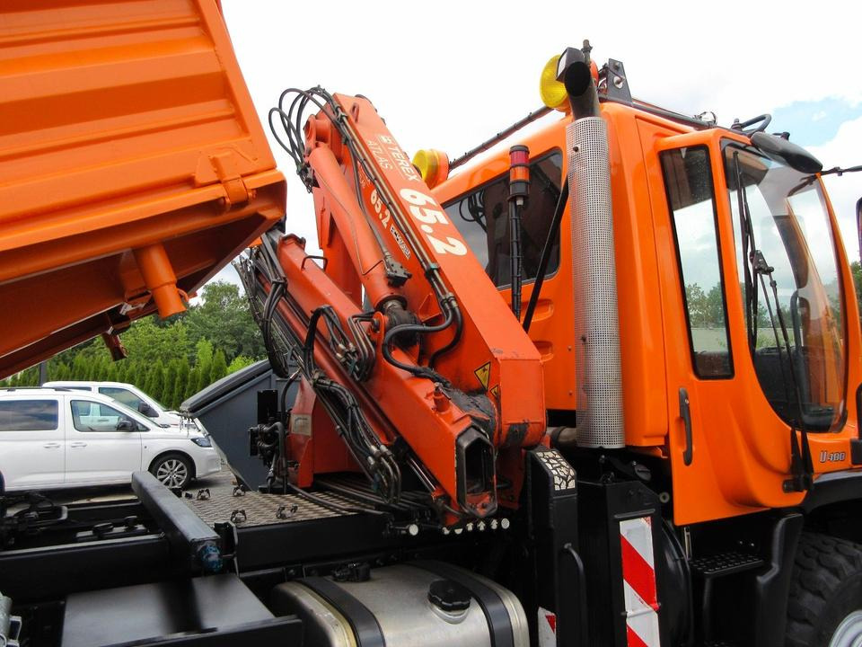 Tipper Unimog U 400 Drei-Seiten-Kipp/ Kran Atlas 65.2, Klima,: picture 8