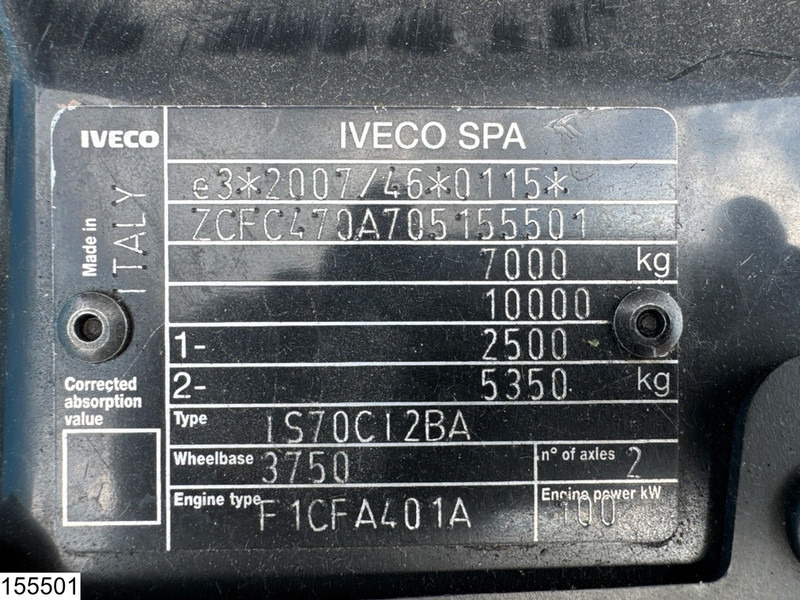 Iveco 70C14 EURO 6, Dhollandia, Engine problem - Box truck: picture 5 Iveco 70C14 EURO 6, Dhollandia, Engine problem - Box truck: picture 5